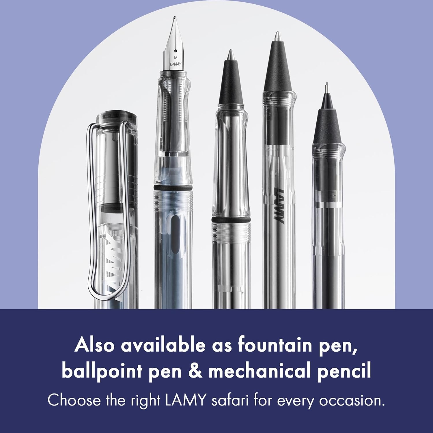 image:imageLamy safari vista Rollerball Pen with ergonomic grip amp line width M for pleasant long writing made of robust ASA plastic including rollerball refill M 63 in bluevista
