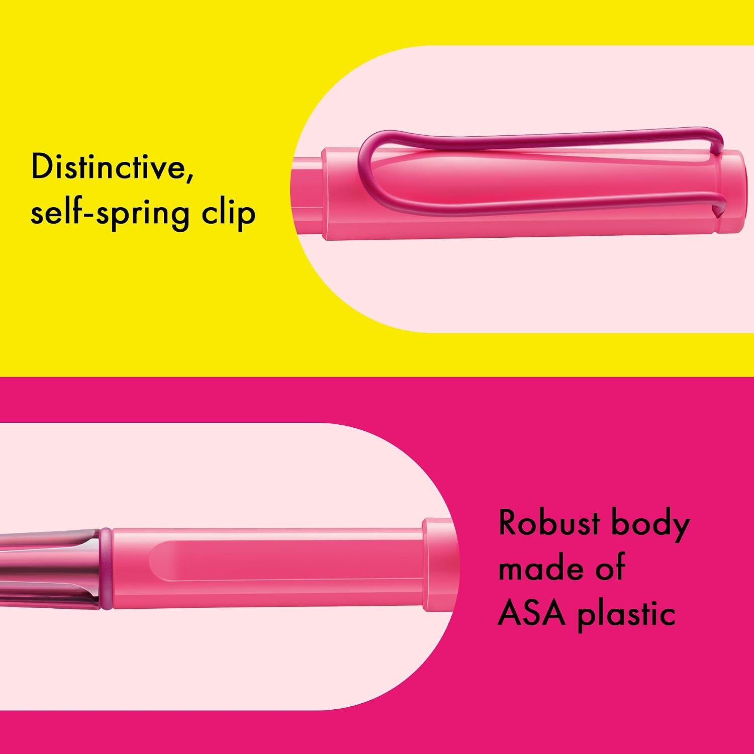 image:imageLamy safari vista Rollerball Pen with ergonomic grip amp line width M for pleasant long writing made of robust ASA plastic including rollerball refill M 63 in blueneonpink