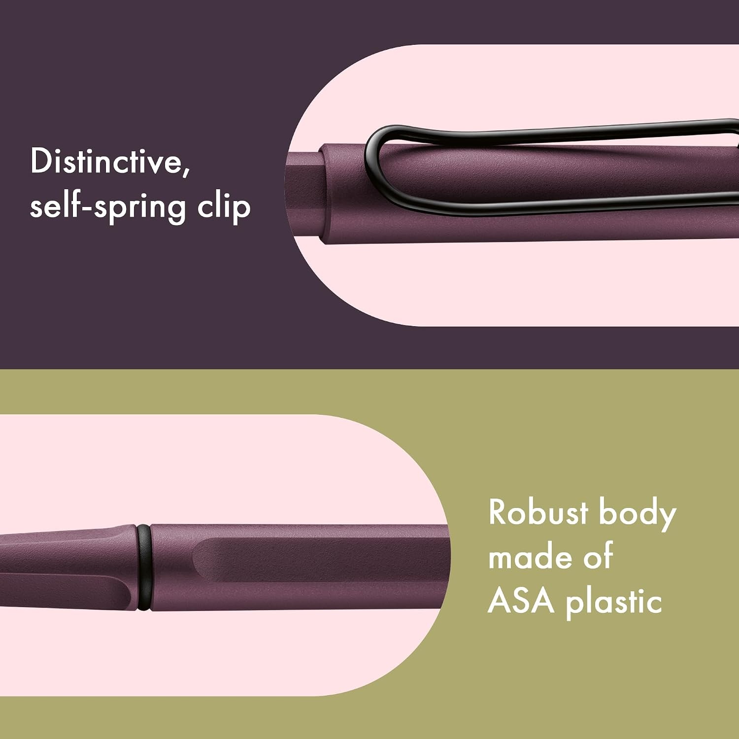 image:imageLamy safari vista Rollerball Pen with ergonomic grip amp line width M for pleasant long writing made of robust ASA plastic including rollerball refill M 63 in bluescarlet