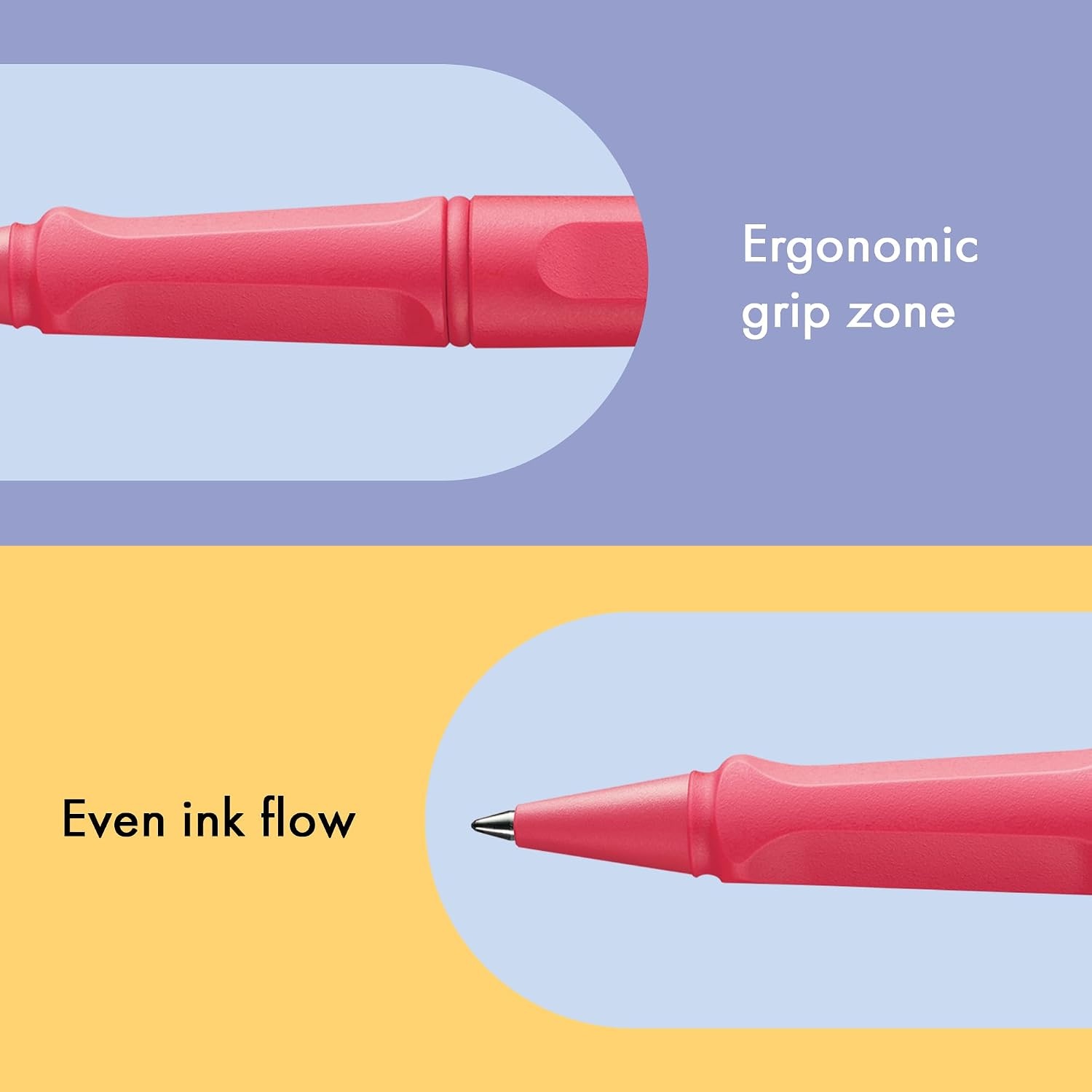 image:imageLamy safari vista Rollerball Pen with ergonomic grip amp line width M for pleasant long writing made of robust ASA plastic including rollerball refill M 63 in bluesunset