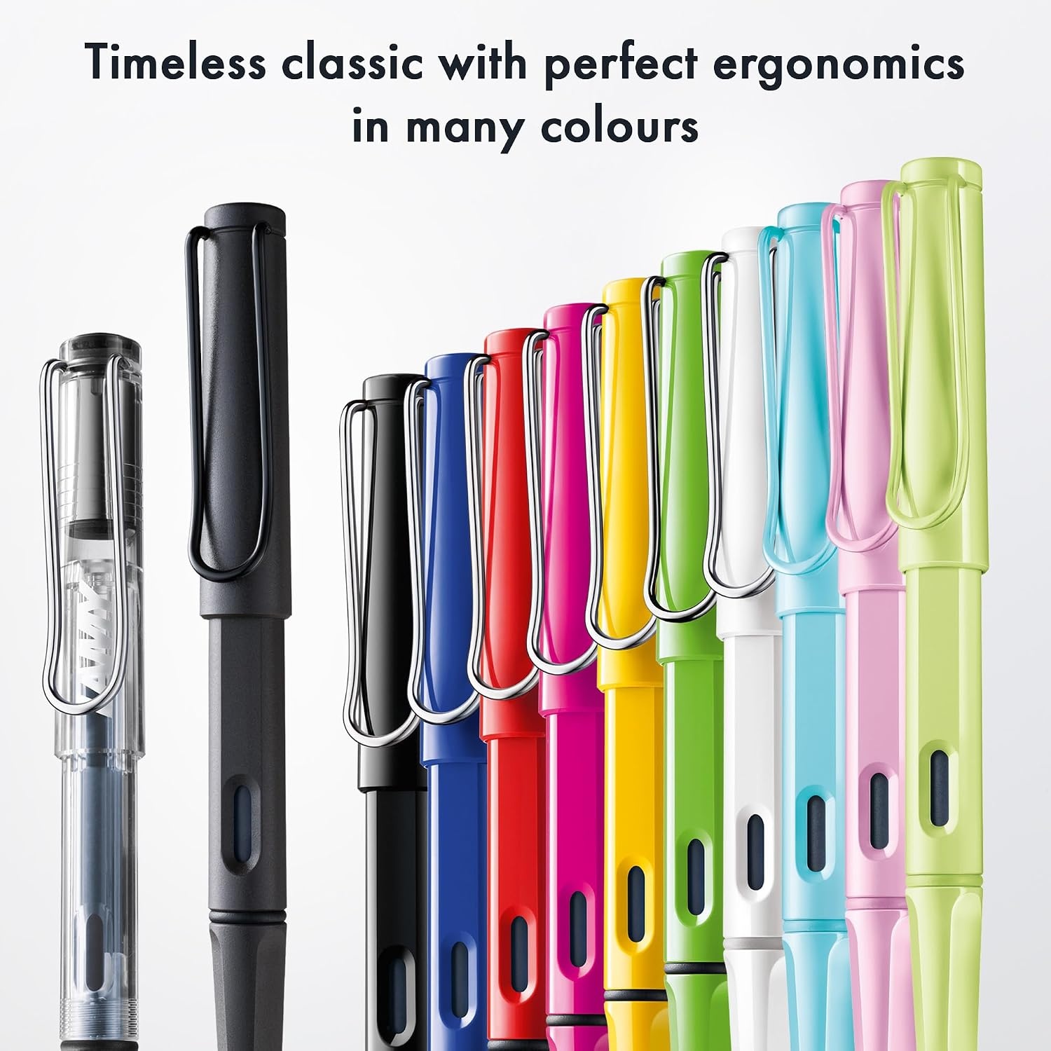 image:imageLamy safari vista Rollerball Pen with ergonomic grip amp line width M for pleasant long writing made of robust ASA plastic including rollerball refill M 63 in blueneonyellow