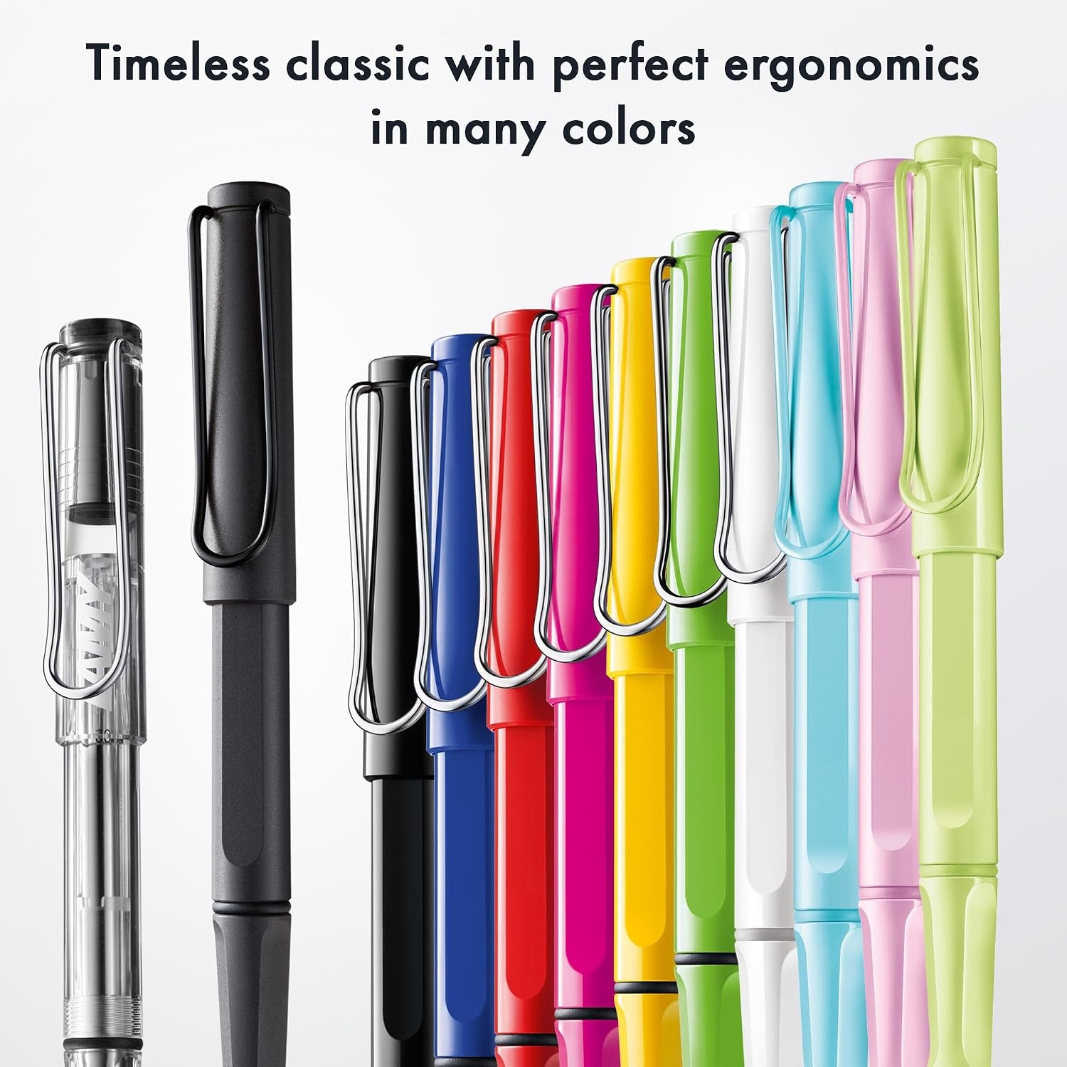 image:imageLamy safari vista Rollerball Pen with ergonomic grip amp line width M for pleasant long writing made of robust ASA plastic including rollerball refill M 63 in bluewhite