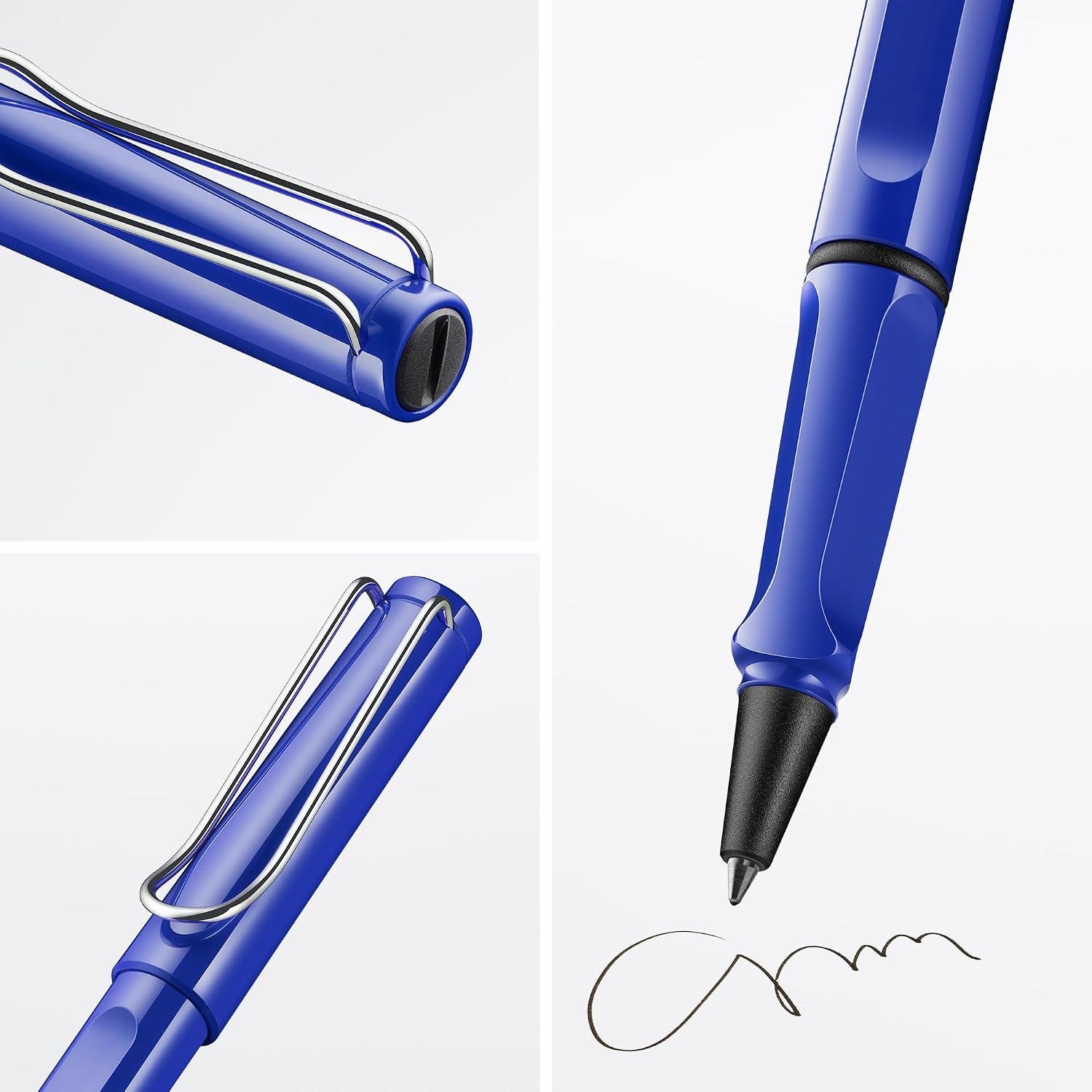 image:imageLamy safari vista Rollerball Pen with ergonomic grip amp line width M for pleasant long writing made of robust ASA plastic including rollerball refill M 63 in blueblue
