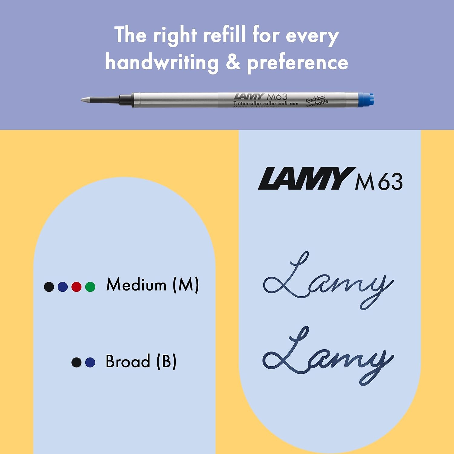 image:imageLamy safari vista Rollerball Pen with ergonomic grip amp line width M for pleasant long writing made of robust ASA plastic including rollerball refill M 63 in bluesunset