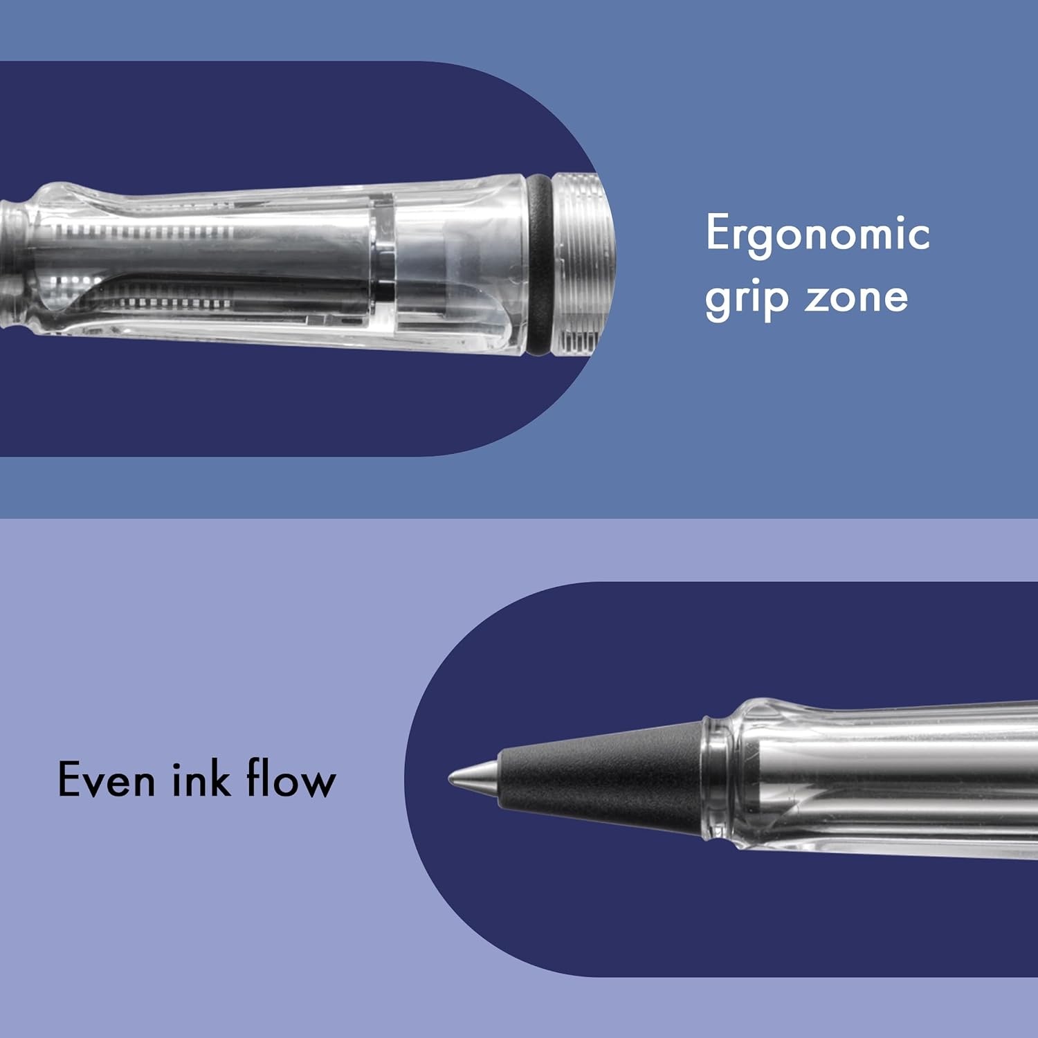 image:imageLamy safari vista Rollerball Pen with ergonomic grip amp line width M for pleasant long writing made of robust ASA plastic including rollerball refill M 63 in bluevista