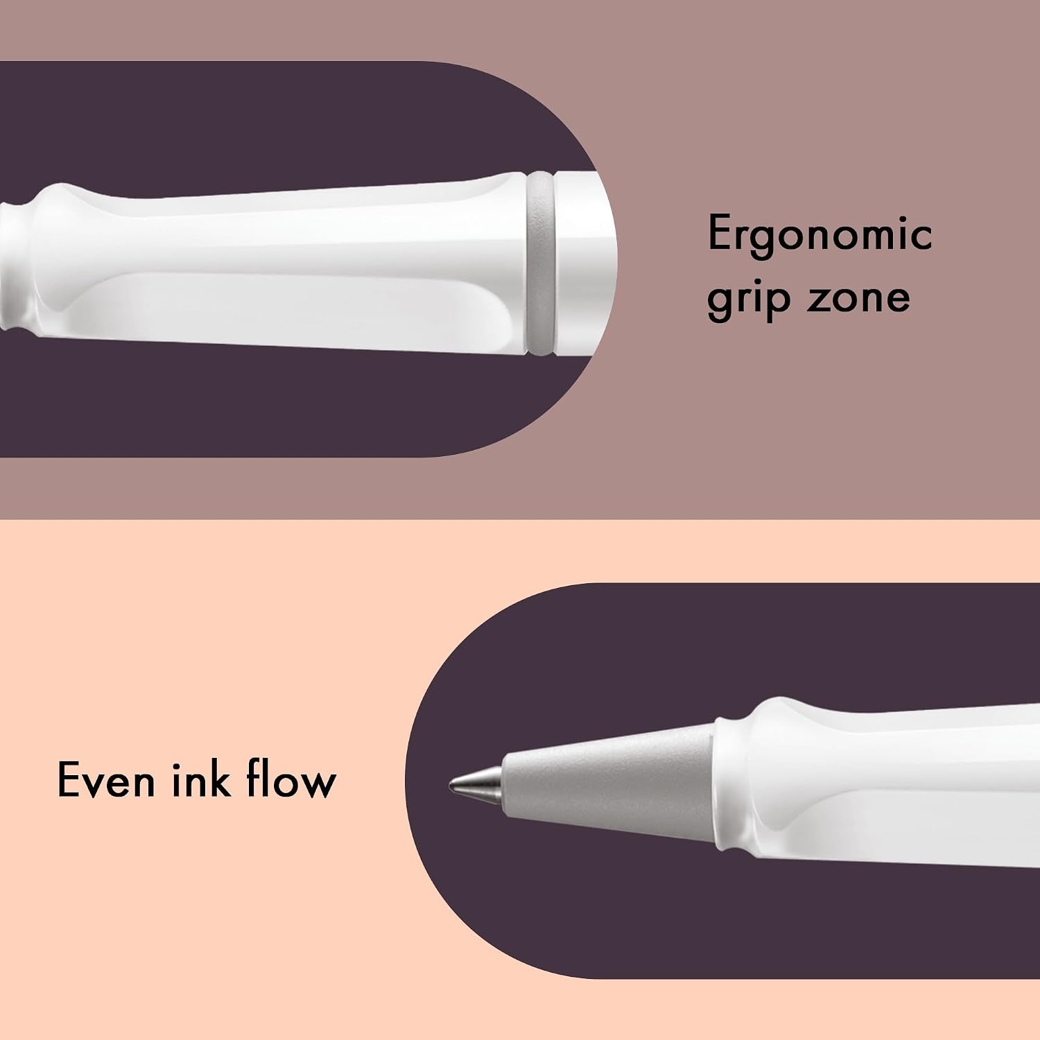 image:imageLamy safari vista Rollerball Pen with ergonomic grip amp line width M for pleasant long writing made of robust ASA plastic including rollerball refill M 63 in bluewhite