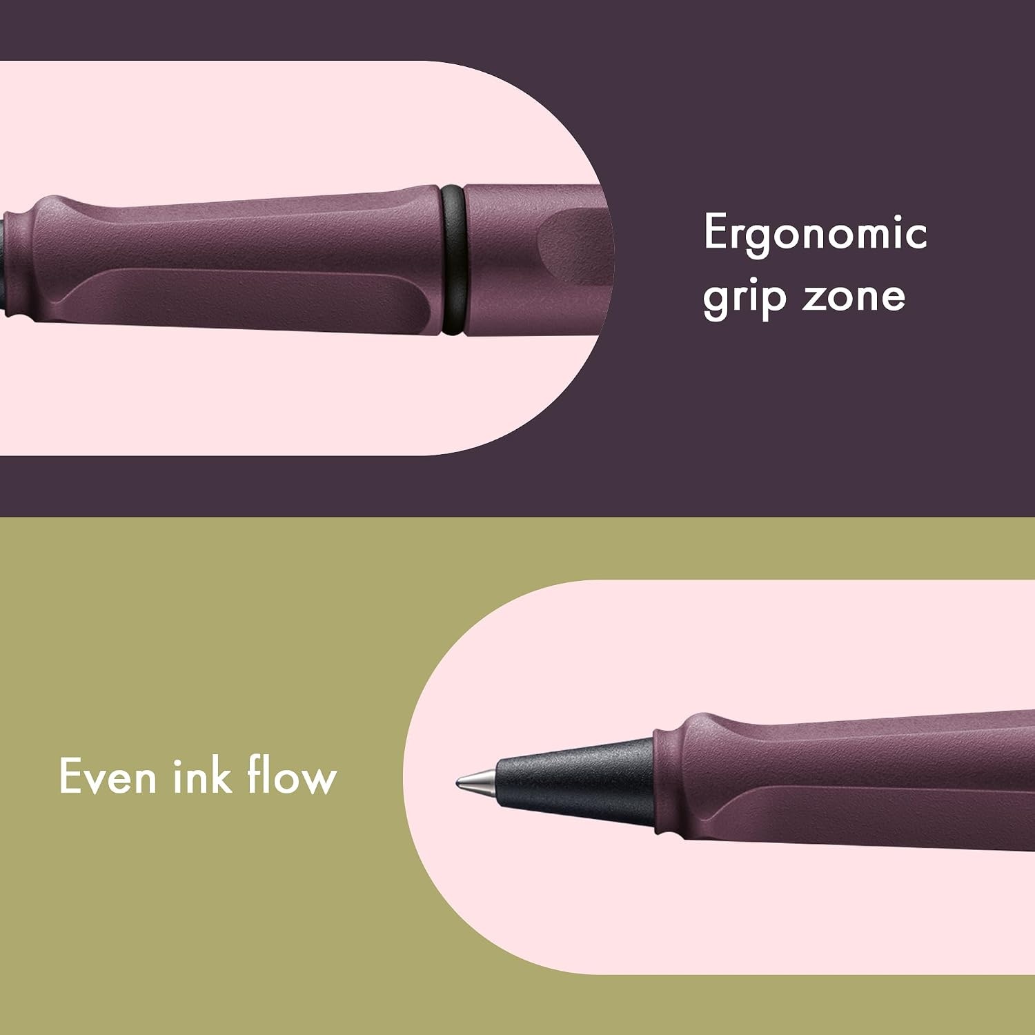 image:imageLamy safari vista Rollerball Pen with ergonomic grip amp line width M for pleasant long writing made of robust ASA plastic including rollerball refill M 63 in bluescarlet