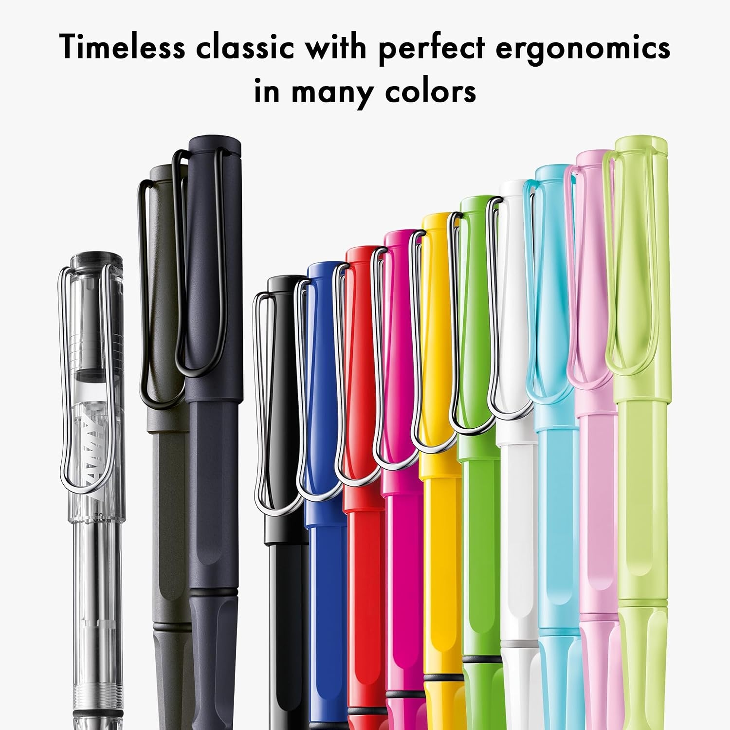 image:imageLamy safari vista Rollerball Pen with ergonomic grip amp line width M for pleasant long writing made of robust ASA plastic including rollerball refill M 63 in bluesteel black