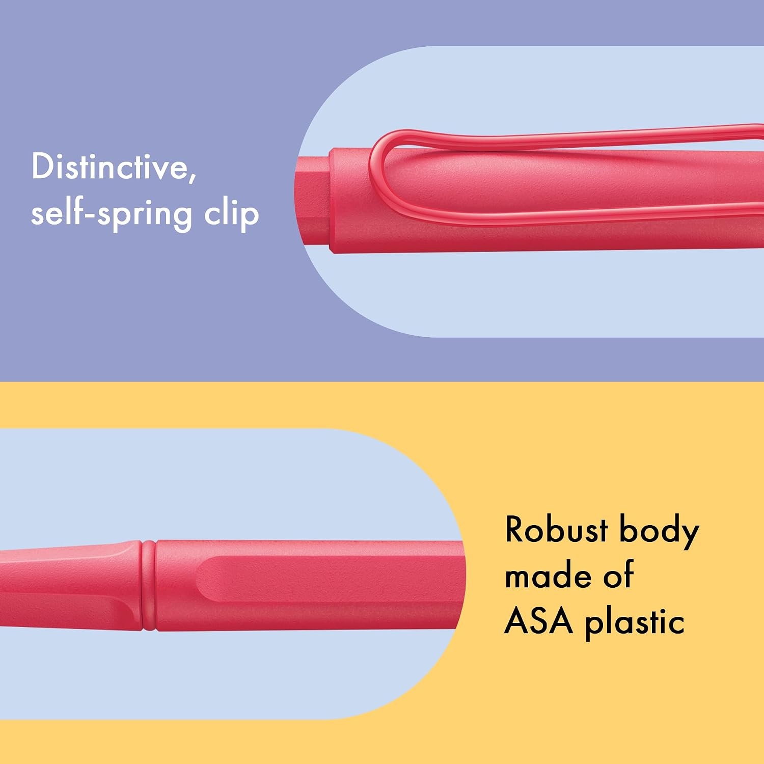 image:imageLamy safari vista Rollerball Pen with ergonomic grip amp line width M for pleasant long writing made of robust ASA plastic including rollerball refill M 63 in bluesunset