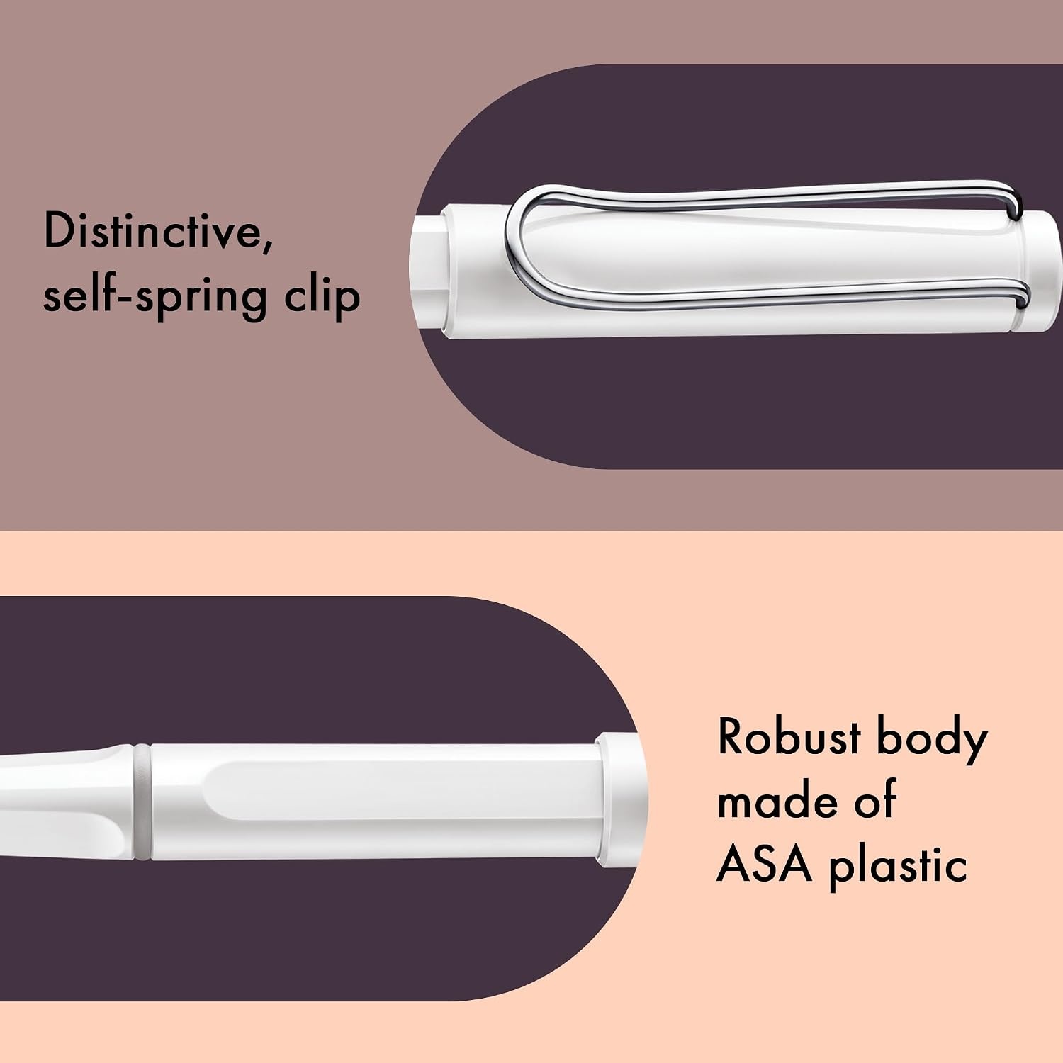 image:imageLamy safari vista Rollerball Pen with ergonomic grip amp line width M for pleasant long writing made of robust ASA plastic including rollerball refill M 63 in bluewhite