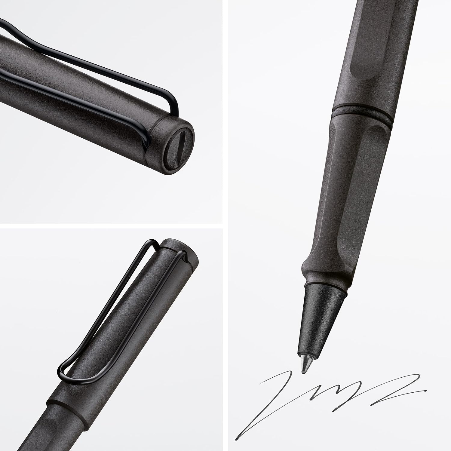 image:imageLamy safari white Rollerball Pen with ergonomic grip amp line width M for pleasant long writing made of robust ASA plastic including rollerball refill M 63 in blueumbra