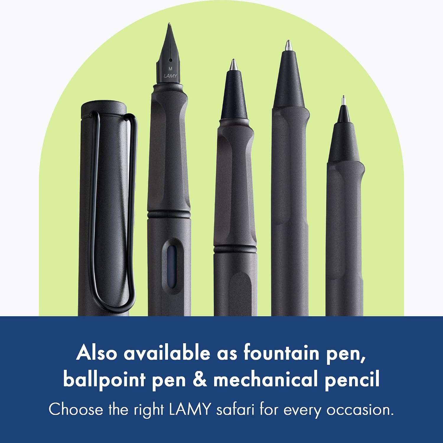 image:imageLamy safari white Rollerball Pen with ergonomic grip amp line width M for pleasant long writing made of robust ASA plastic including rollerball refill M 63 in blueumbra