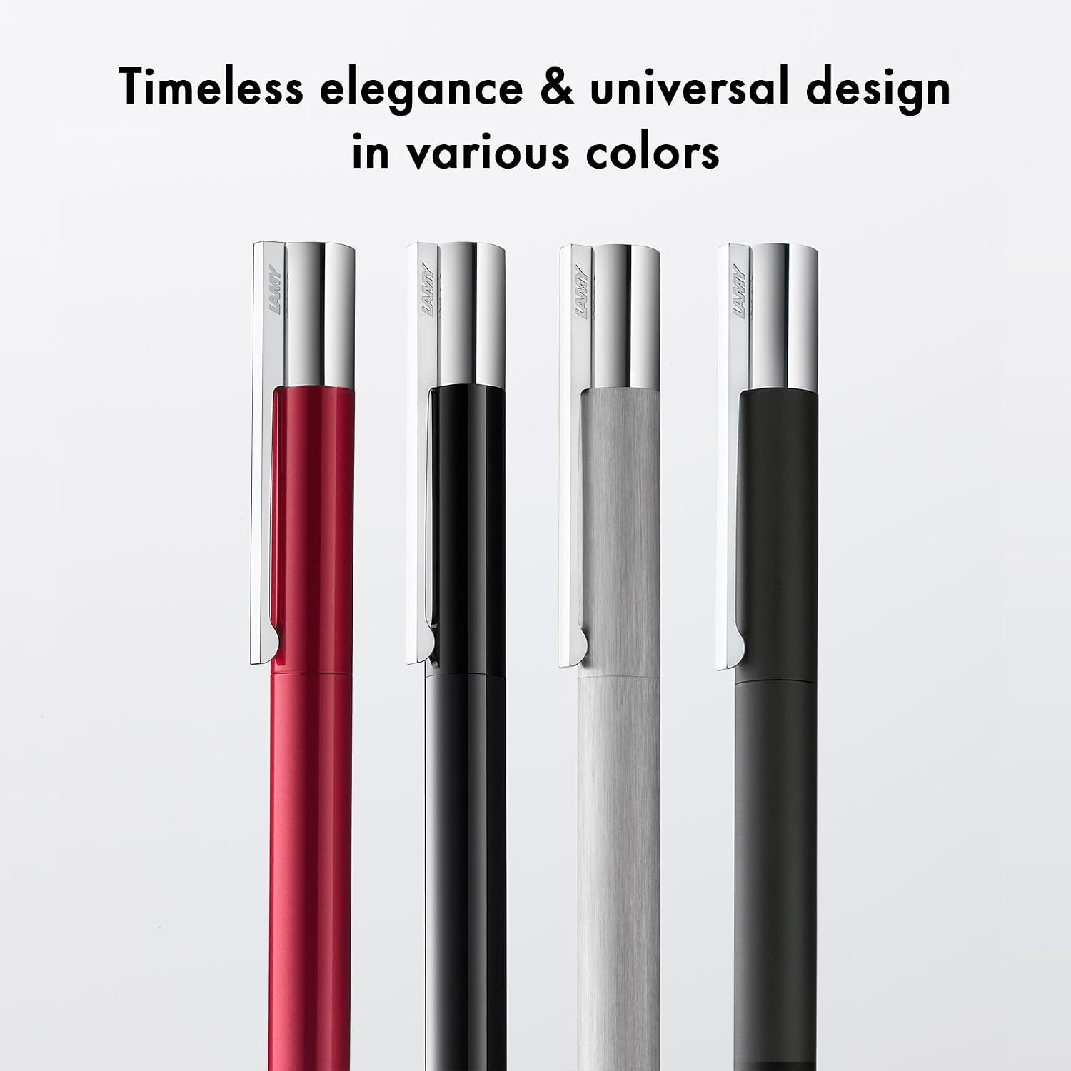 image:imageLamy scala pianored puristic Ballpoint Pen in line width M robust allmetal body amp glossy lacquer finish incl large capacity refill M 16 in blackpianored