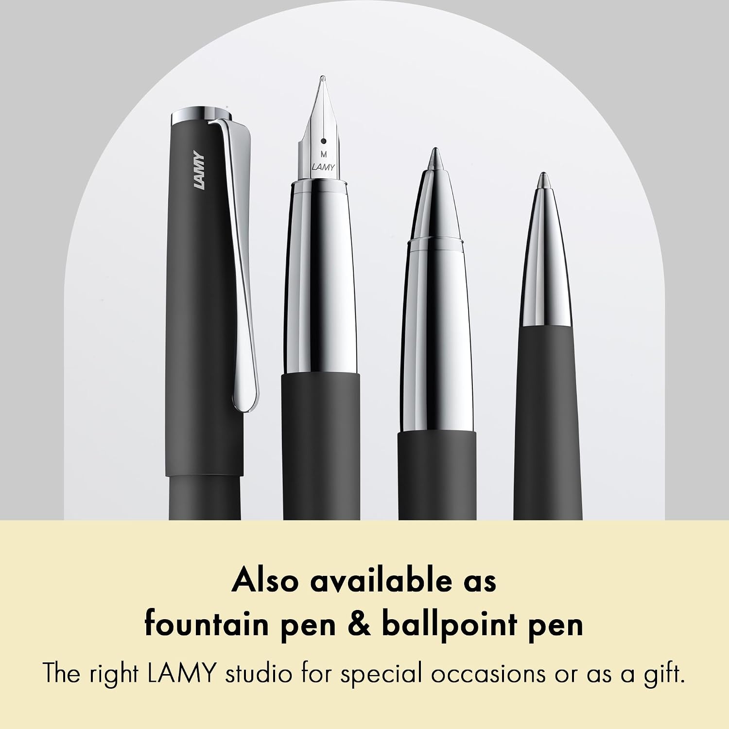 image:imageLamy studio imperialblue rollerball pen in elegant metal barrel with propellershaped clip amp in line width M M 63 rollerball refill in blackblack