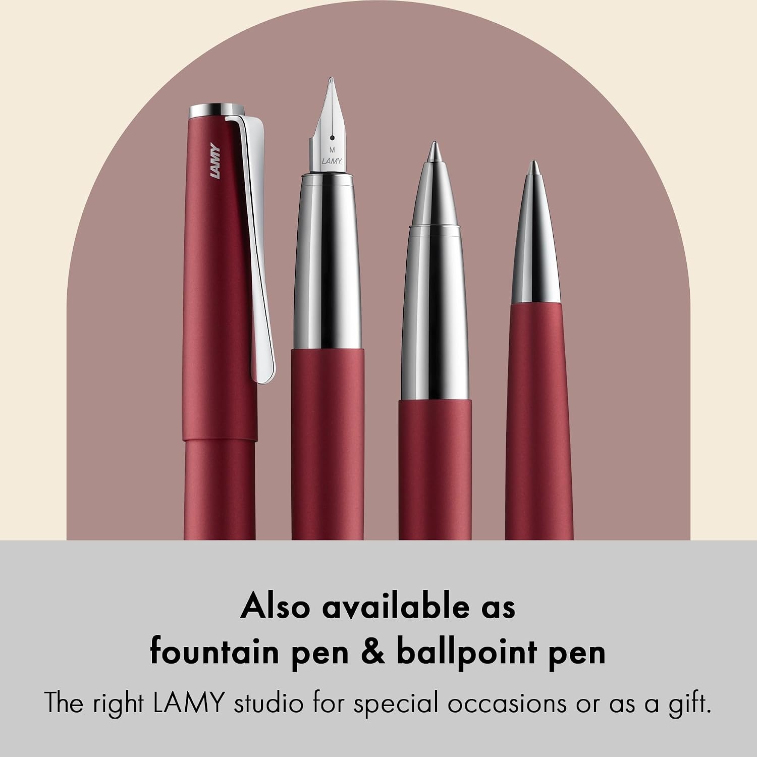 image:imageLamy studio imperialblue rollerball pen in elegant metal barrel with propellershaped clip amp in line width M M 63 rollerball refill in blackroyalred