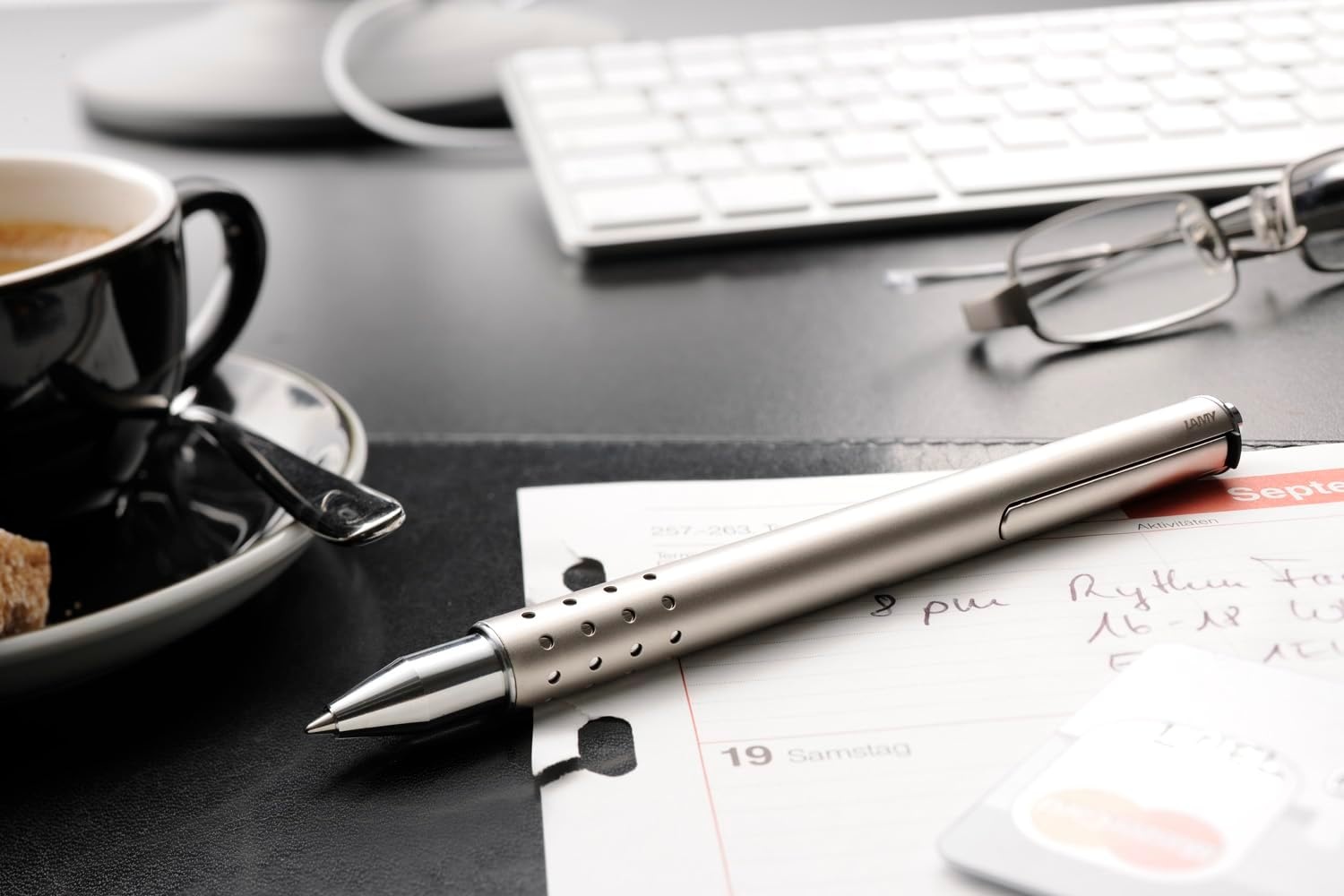 image:imageLamy swift anthracite modest rollerball pen with a smooth writing experience robust metal casing amp line width B M 66 rollerball refill in blueanthracite