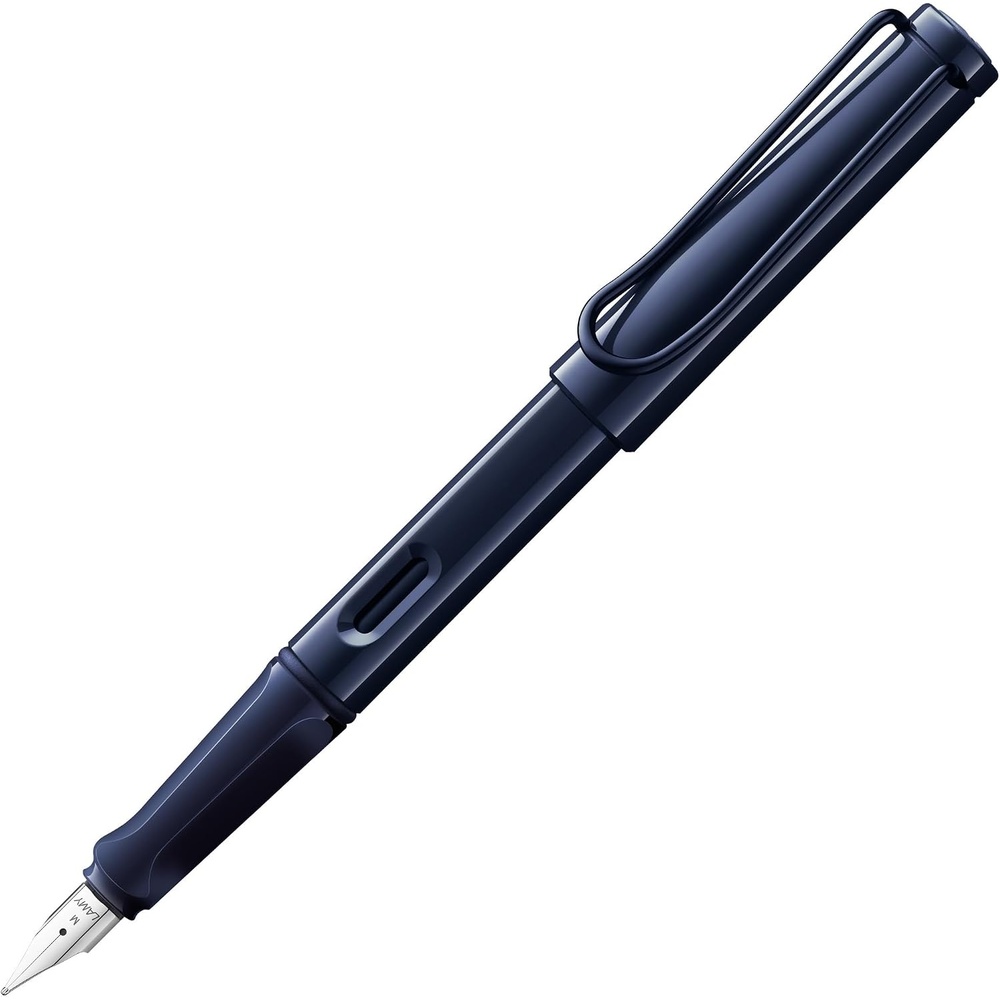 image:imageLAMY safari umbra Fountain Pen with ergonomic grip amp black steel nib in size M ideal for any Writing amp Calligraphy including LAMY T 10 blue cartridge RightHandeddark dusk