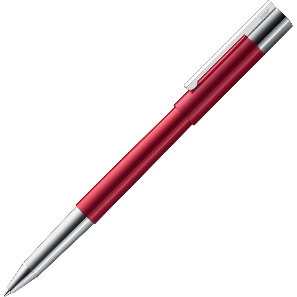 image:imageLAMY scala pianored puristic Rollerball Pen in robust allmetal body amp glossy lacquer finish polished grip amp in line width M including LAMY M 63 rollerball refill in blackpianored