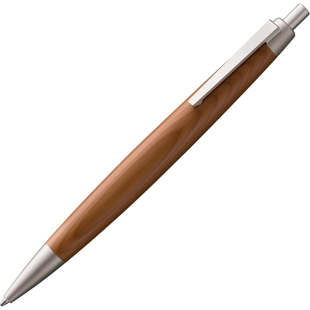 image:imageLamy 2000 silver elegant ballpoint pen in a velvety matt polished stainless steel casing perfectly balanced incl giant refill M 16 in line width M in blackTaxus