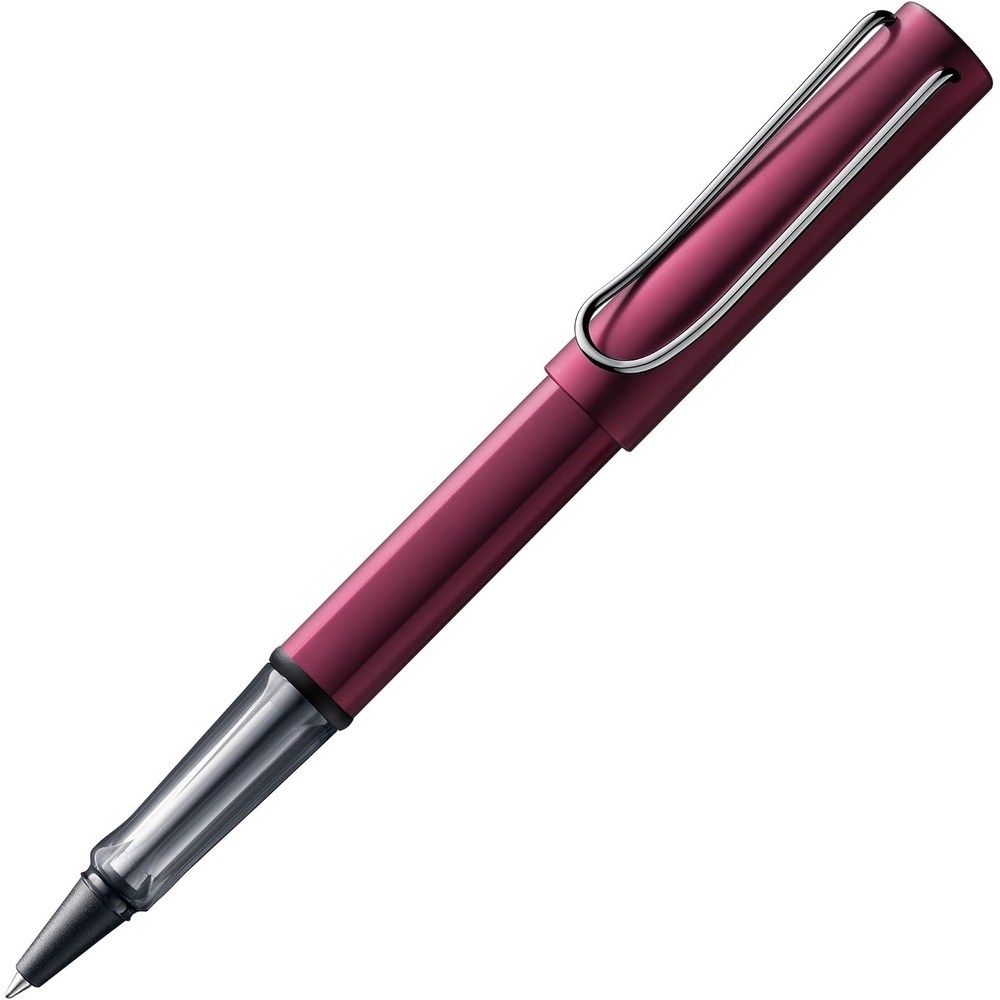 image:imageLamy ALstar turmaline Rollerball Pen pen with transparent ergonomic grip amp line width M lightweight aluminum body including rollerball refill M 63 in blackblack purple