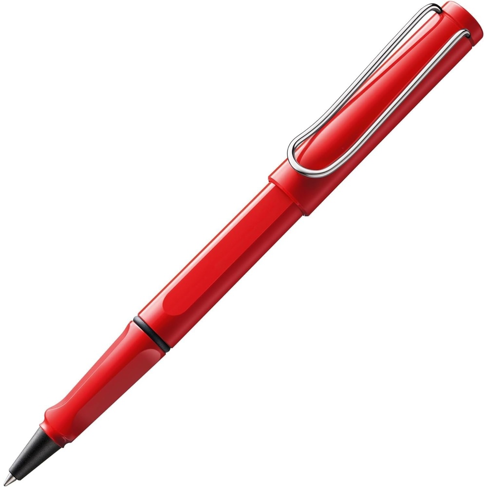 image:imageLamy safari blue Rollerball Pen with ergonomic grip amp line width M for pleasant long writing made of robust ASA plastic including rollerball refill M 63 in bluered