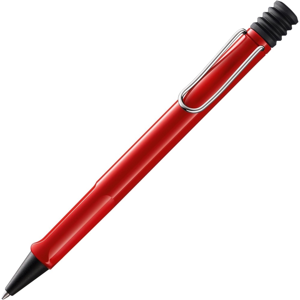 image:imageLamy safari umbra Ballpoint Pen with ergonomic grip amp line width M for pleasant long writing made of robust ASA plastic including large capacity refill M 16 in blackred