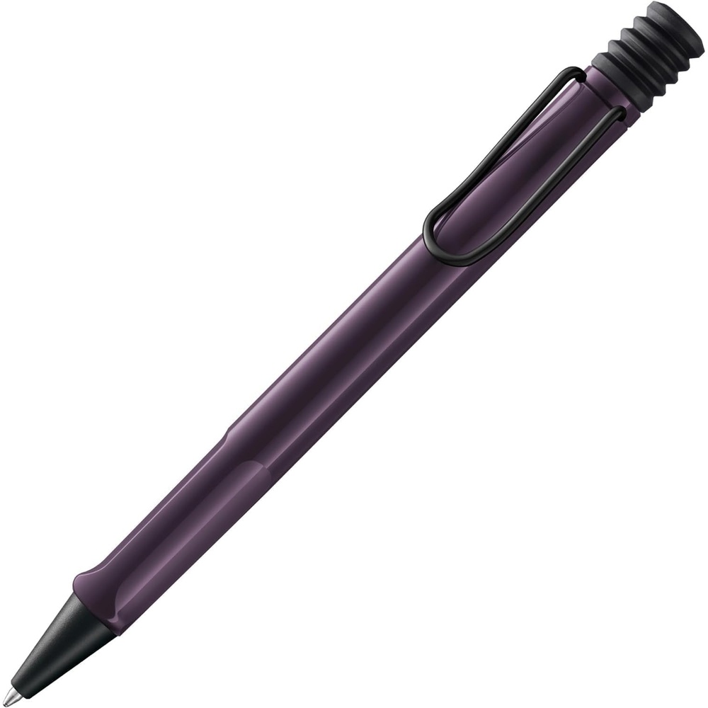 image:imageLamy safari umbra Ballpoint Pen with ergonomic grip amp line width M for pleasant long writing made of robust ASA plastic including large capacity refill M 16 in blackviolet blackberry