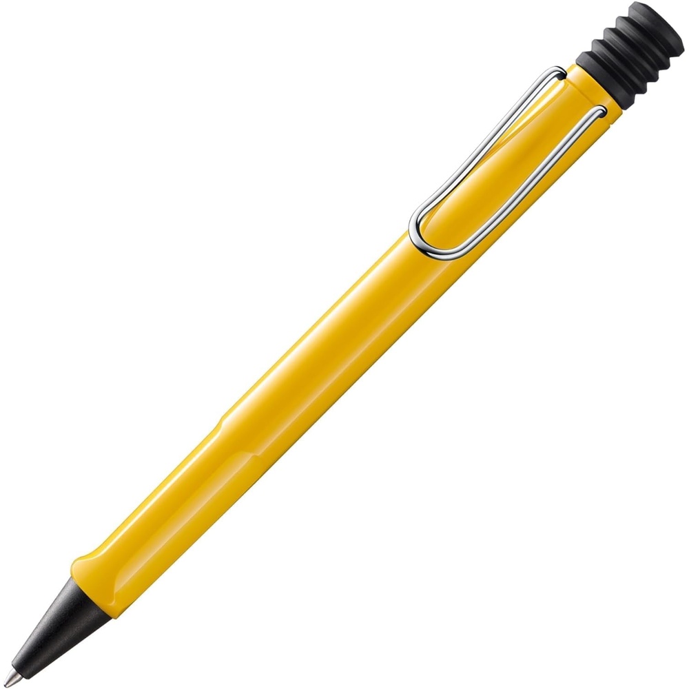 image:imageLamy safari umbra Ballpoint Pen with ergonomic grip amp line width M for pleasant long writing made of robust ASA plastic including large capacity refill M 16 in blackyellow