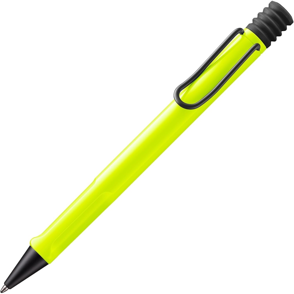 image:imageLamy safari umbra Ballpoint Pen with ergonomic grip amp line width M for pleasant long writing made of robust ASA plastic including large capacity refill M 16 in blackneonyellow