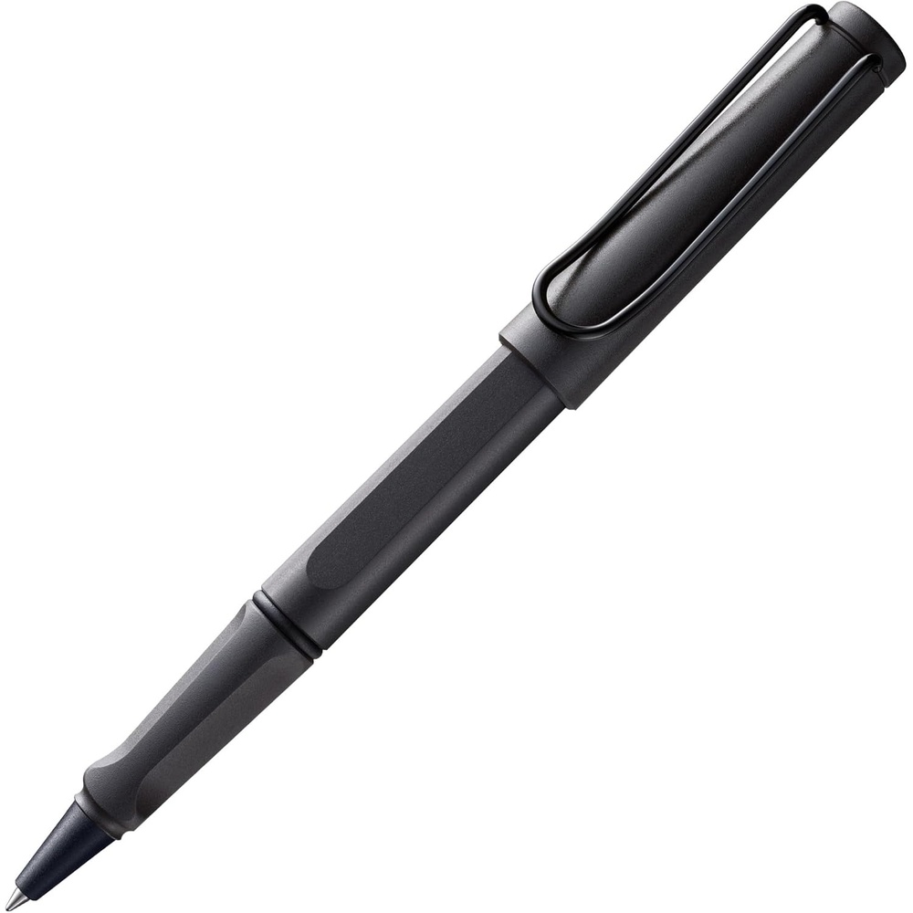 image:imageLamy safari white Rollerball Pen with ergonomic grip amp line width M for pleasant long writing made of robust ASA plastic including rollerball refill M 63 in blueumbra