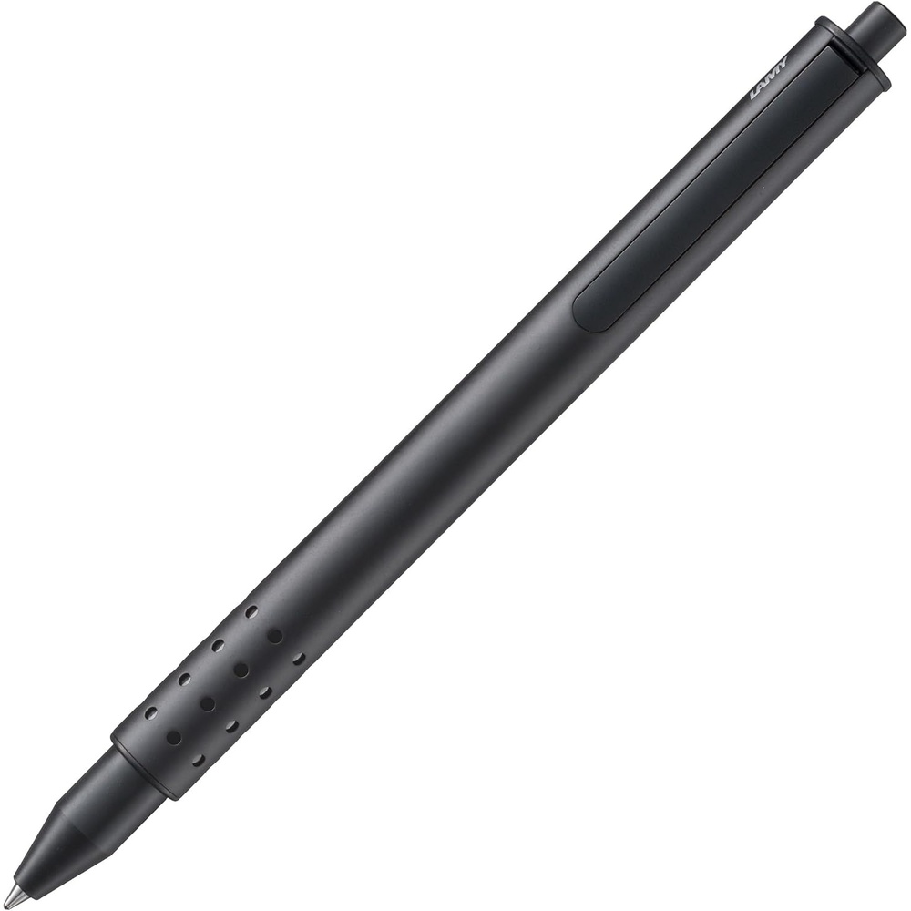 image:imageLamy swift anthracite modest rollerball pen with a smooth writing experience robust metal casing amp line width B M 66 rollerball refill in blueMatte Black