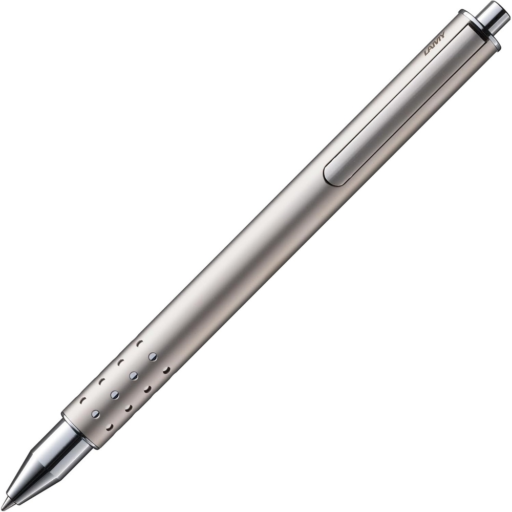 image:imageLamy swift anthracite modest rollerball pen with a smooth writing experience robust metal casing amp line width B M 66 rollerball refill in bluePalladium