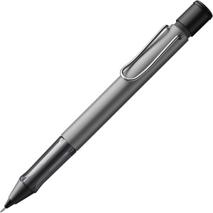 LAMY AL-star black – Mechanical Pencil with transparent, ergonomic grip & lightweight aluminum body – including LAMY M 41 fine line refill 0.5 mm & eraser tip(Graphite)