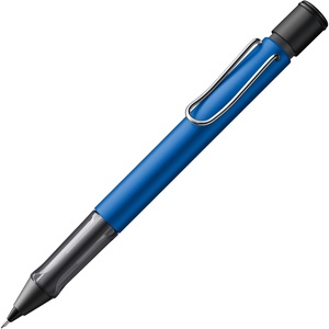 LAMY AL-star black – Mechanical Pencil with transparent, ergonomic grip & lightweight aluminum body – including LAMY M 41 fine line refill 0.5 mm & eraser tip(Ocean blue)
