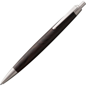 Lamy 2000 black – elegant ballpoint pen in robust fibreglass barrel – perfectly balanced – incl. giant refill M 16 in line width M in black(Blackwood)