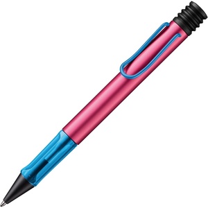 Lamy AL-star black purple – Ballpoint Pen with transparent, ergonomic grip & line width M – lightweight aluminium body – including large capacity refill M 16 in black(rollerskate)