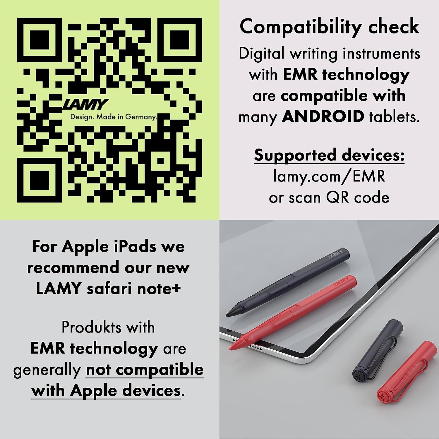 image:imageLAMY ALStar EMR Black PCEL tip Stylus Pen for Many Android Devices Touchscreen Pen with Ergonomic Grip Precise Writing amp Drawing on Digital Media with Function Buttonaubergine