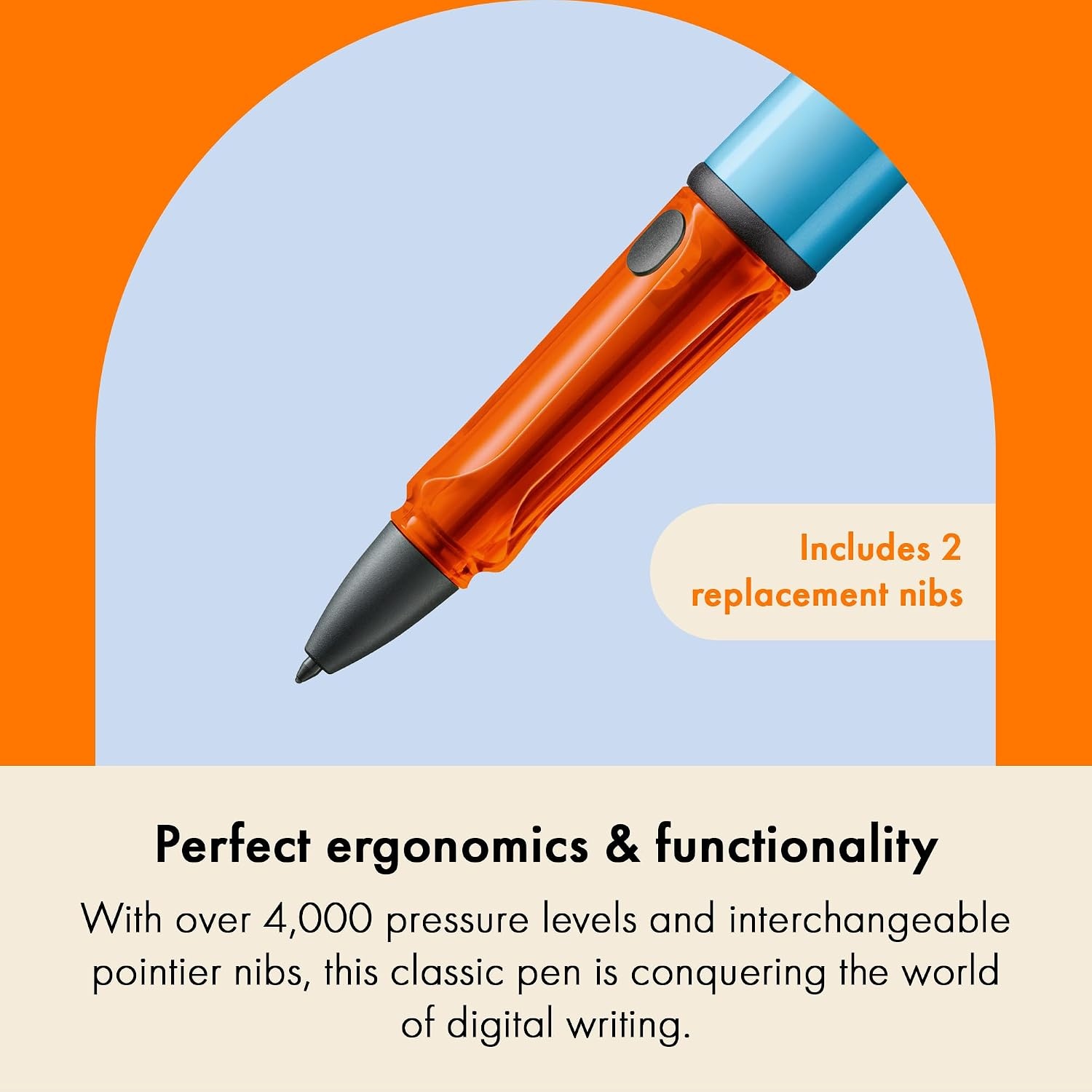 image:imageLAMY ALStar EMR Black PCEL tip Stylus Pen for Many Android Devices Touchscreen Pen with Ergonomic Grip Precise Writing amp Drawing on Digital Media with Function Buttondenim