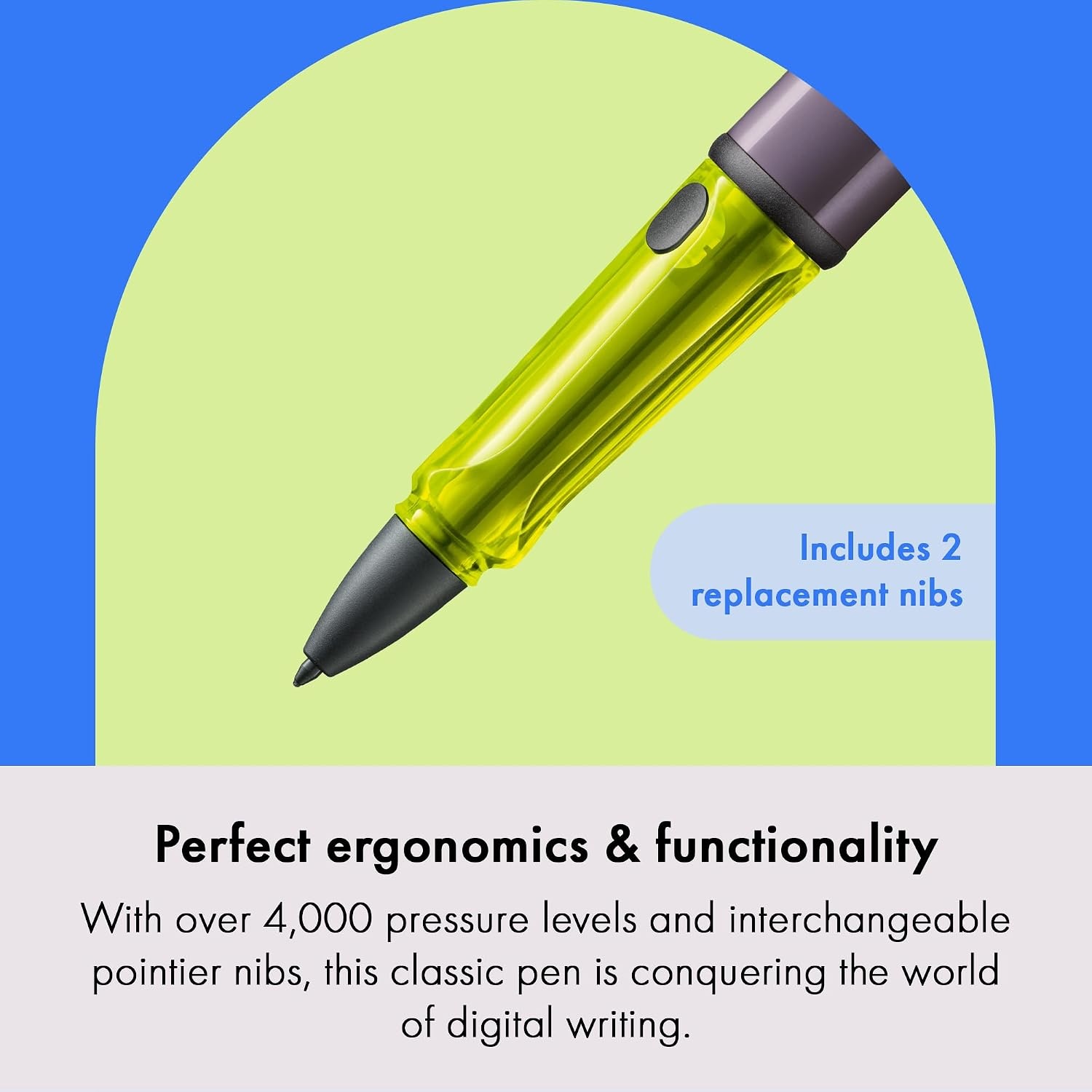 image:imageLAMY ALStar EMR Black PCEL tip Stylus Pen for Many Android Devices Touchscreen Pen with Ergonomic Grip Precise Writing amp Drawing on Digital Media with Function Buttonaubergine