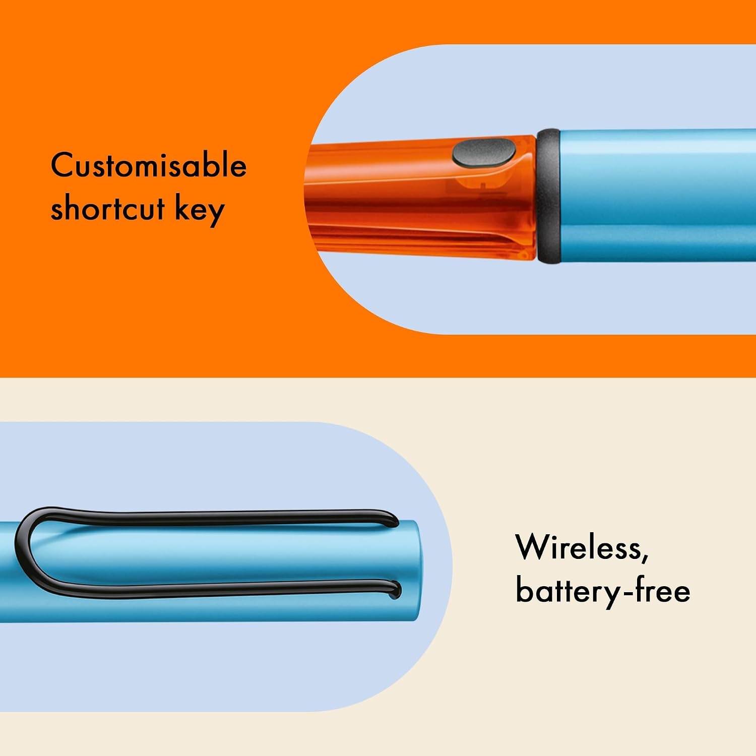 image:imageLAMY ALStar EMR Black PCEL tip Stylus Pen for Many Android Devices Touchscreen Pen with Ergonomic Grip Precise Writing amp Drawing on Digital Media with Function Buttondenim