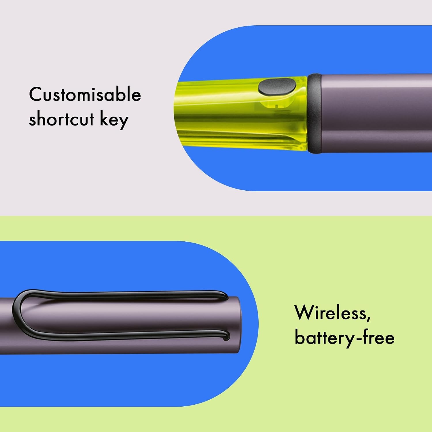 image:imageLAMY ALStar EMR Black PCEL tip Stylus Pen for Many Android Devices Touchscreen Pen with Ergonomic Grip Precise Writing amp Drawing on Digital Media with Function Buttonaubergine