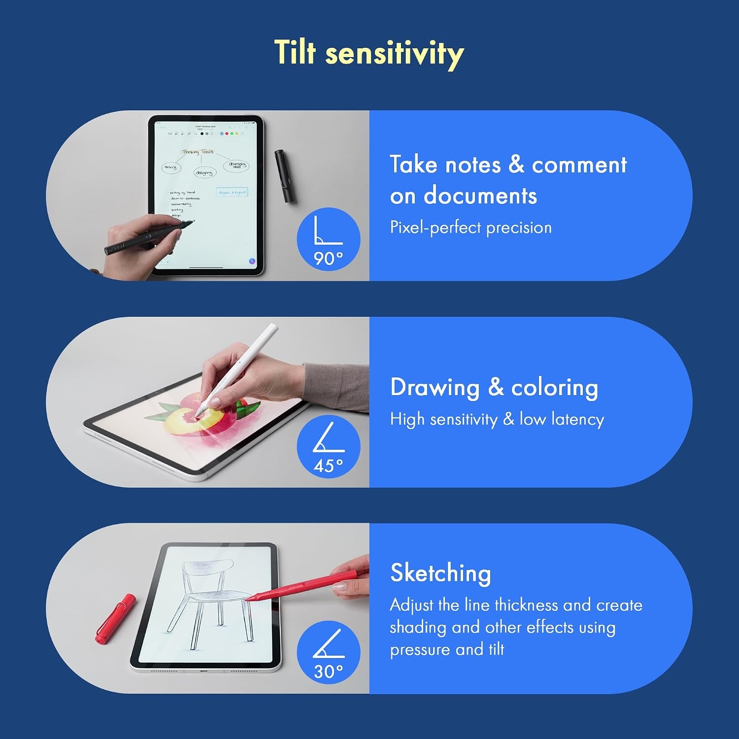 image:imageLAMY Safari Note red iPad Pen Stylus Pen with Palm Rejection tilt Sensitivity amp Ergonomic Grip Compatible with Various iPad Models amp Generations up to 10 Hours Battery Lifered