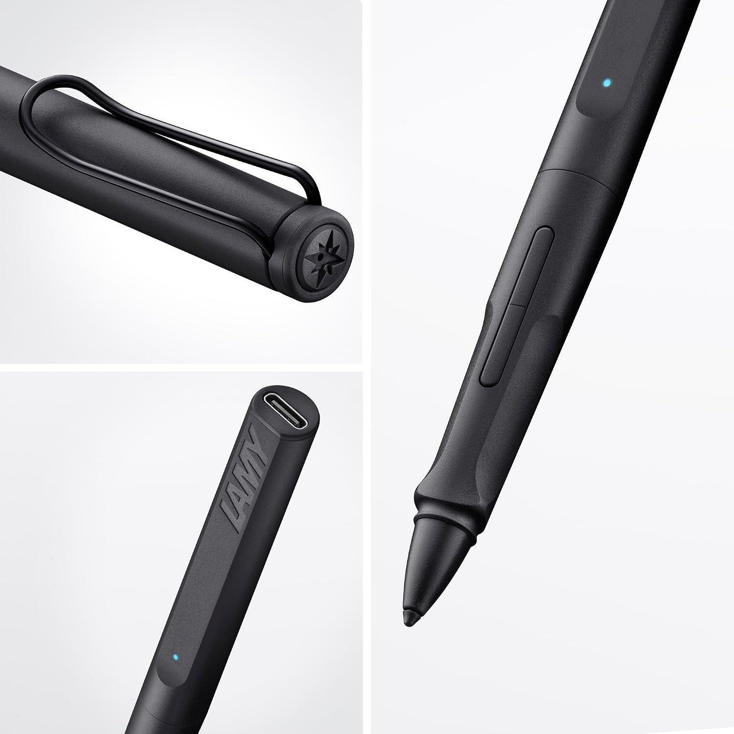 image:imageLAMY Safari Note red iPad Pen Stylus Pen with Palm Rejection tilt Sensitivity amp Ergonomic Grip Compatible with Various iPad Models amp Generations up to 10 Hours Battery Lifeall black