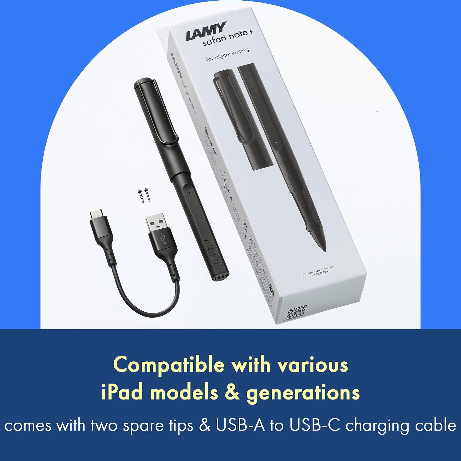 image:imageLAMY Safari Note red iPad Pen Stylus Pen with Palm Rejection tilt Sensitivity amp Ergonomic Grip Compatible with Various iPad Models amp Generations up to 10 Hours Battery Lifeall black