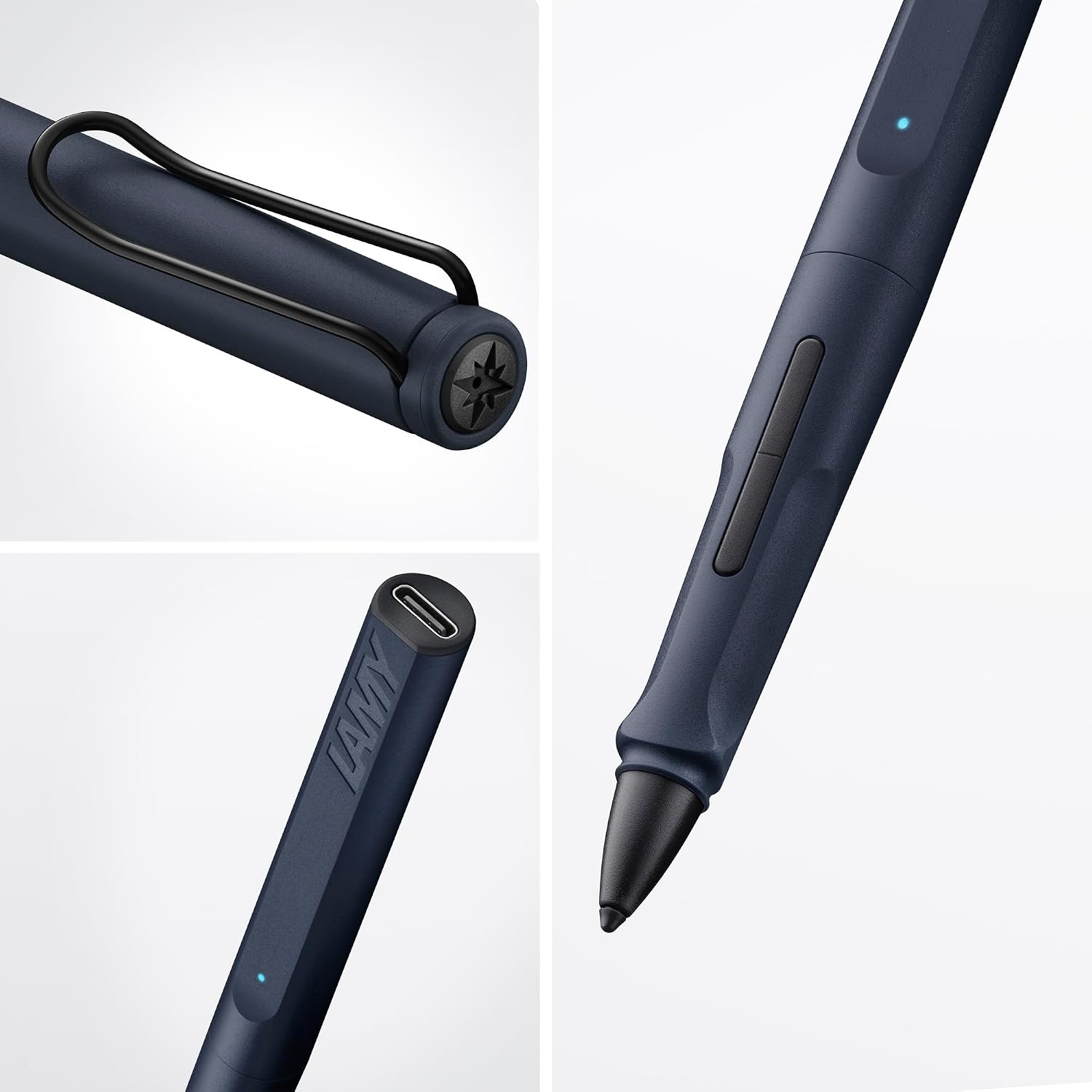 image:imageLAMY Safari Note red iPad Pen Stylus Pen with Palm Rejection tilt Sensitivity amp Ergonomic Grip Compatible with Various iPad Models amp Generations up to 10 Hours Battery Lifesteel black