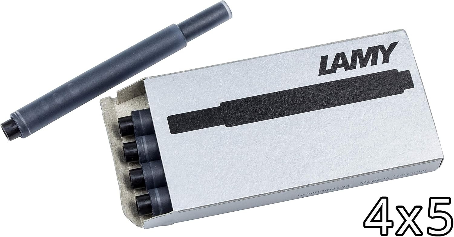 image:imageLAMY T10 Ink cartridges with Large Ink Capacity Suitable for All Lamy Fountain Pen Models Contents 125 ml per Cartridge 5 Pieces per Pack Ink Color Violetblack
