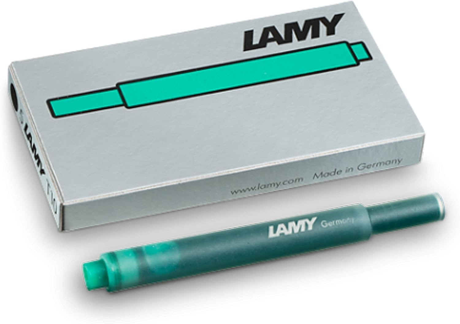 image:imageLAMY T10 Ink cartridges with Large Ink Capacity Suitable for All Lamy Fountain Pen Models Contents 125 ml per Cartridge 5 Pieces per Pack Ink Color Violetgreen
