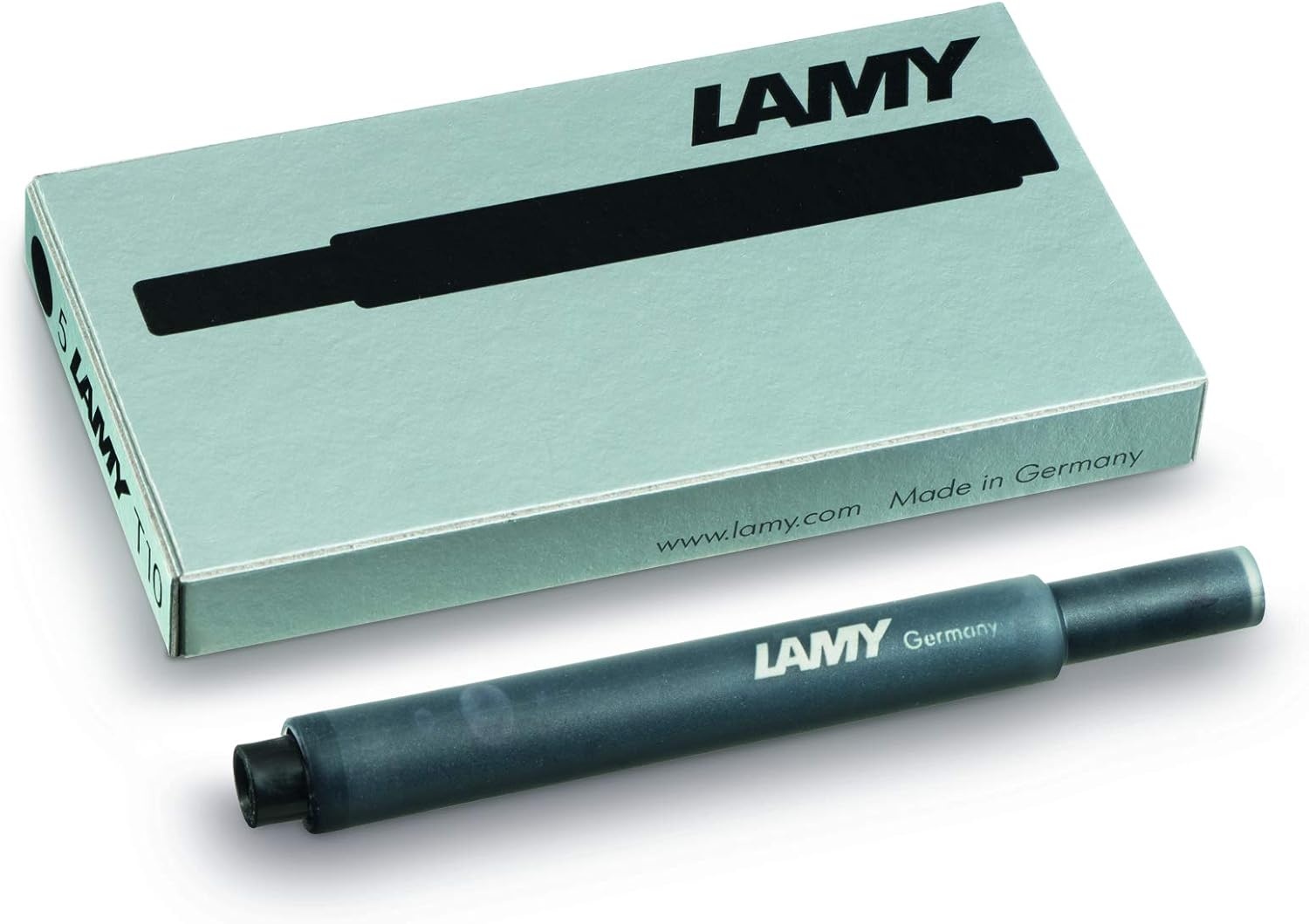 image:imageLAMY T10 Ink cartridges with Large Ink Capacity Suitable for All Lamy Fountain Pen Models Contents 125 ml per Cartridge 5 Pieces per Pack Ink Color Violetblack