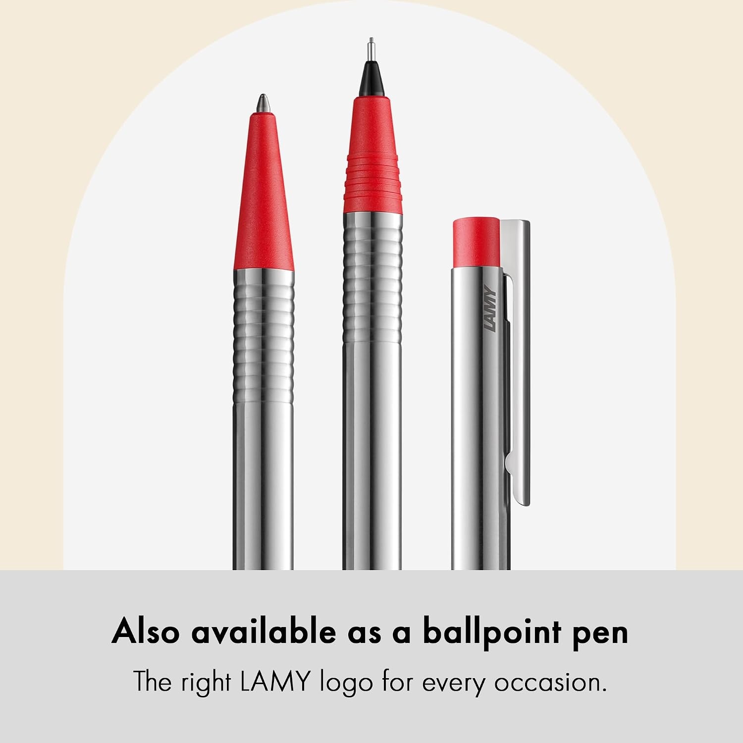 image:imageLAMY logo brushed timeless Mechanical Pencil with high functionality amp case made of robust stainless steel including LAMY M 40 fineline refill 07 mmmatt red