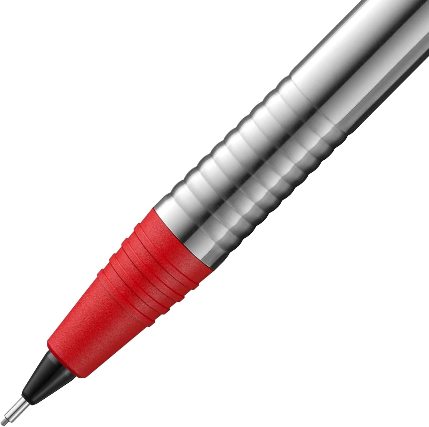 image:imageLAMY logo brushed timeless Mechanical Pencil with high functionality amp case made of robust stainless steel including LAMY M 40 fineline refill 07 mmmatt red